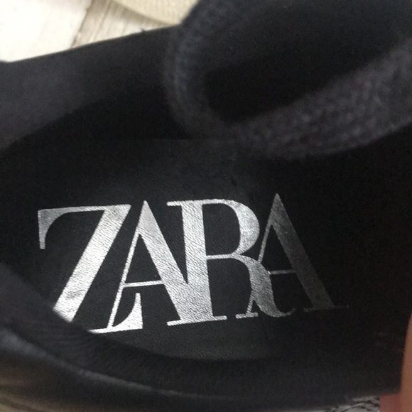NWOT Zara leather platform sneakers - Picture 9 of 10